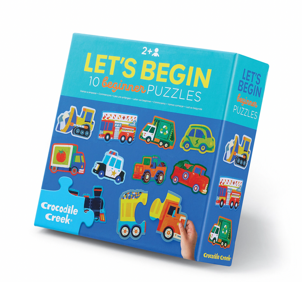 Let's Begin Puzzle 2 pc - Vehicles (Box) - Crocodile Creek