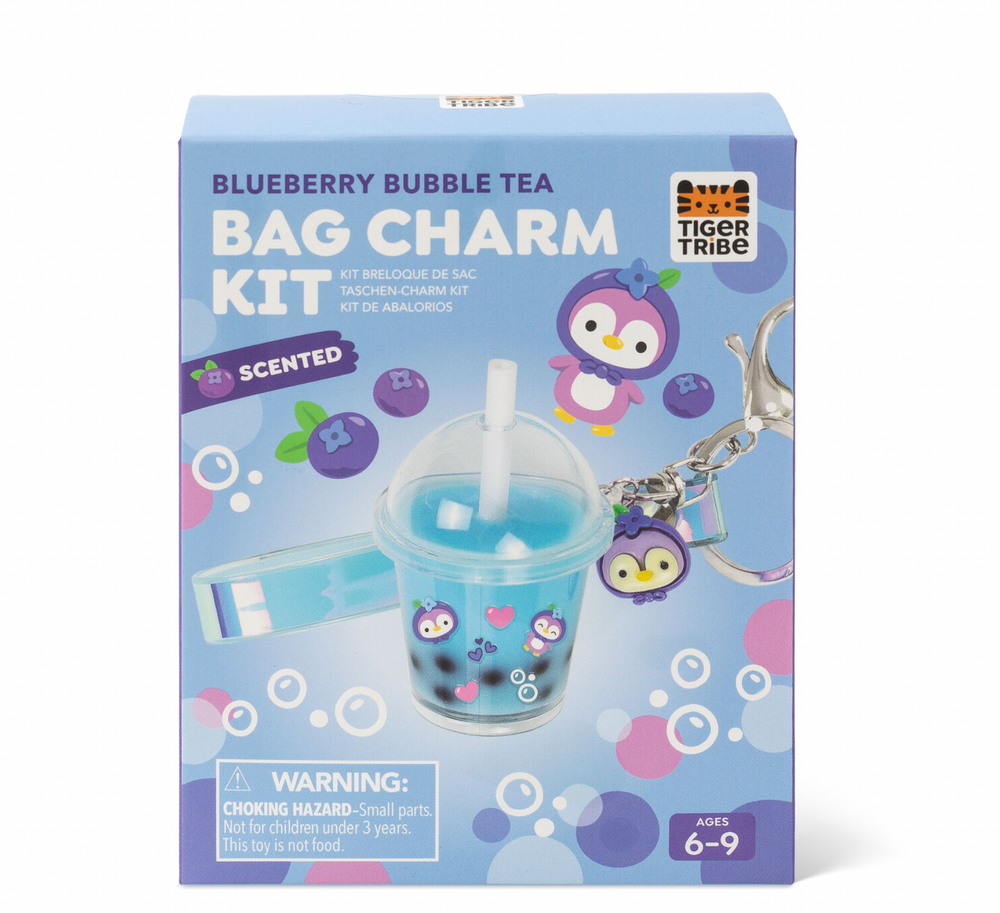 Bag Charm Kit - Blueberry Bubble Tea - Tiger Tribe