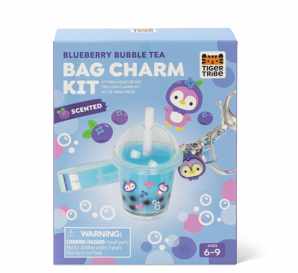 Bag Charm Kit - Blueberry Bubble Tea - Tiger Tribe