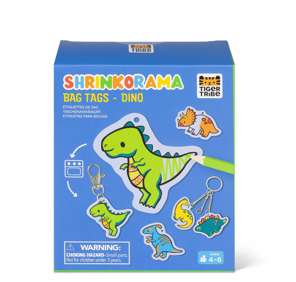 Shrinkorama - Bag Tags - Dino - Tiger Tribe