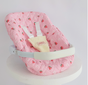 Dolls Car Seat Capsule - Strawberry Picnic - Tiny Harlow