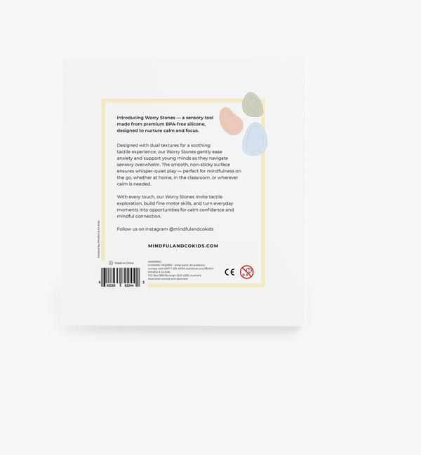 Worry Stones For Kids – Calming Sensory Fidget Set - Mindful & Co Kids