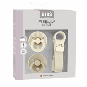 Colour Dummy & Loop Clip Gift Set - Ivory - Bibs Denmark