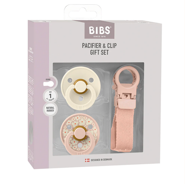 Colour Dummy & Loop Clip Gift Set - Blush - Bibs Denmark