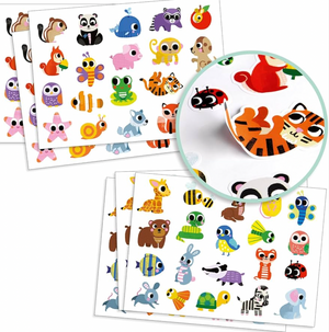 Baby Animals Puffy Stickers - Djeco