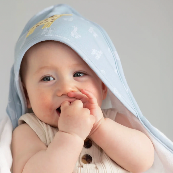 Hooded Towel- Giraffe - Living Textiles
