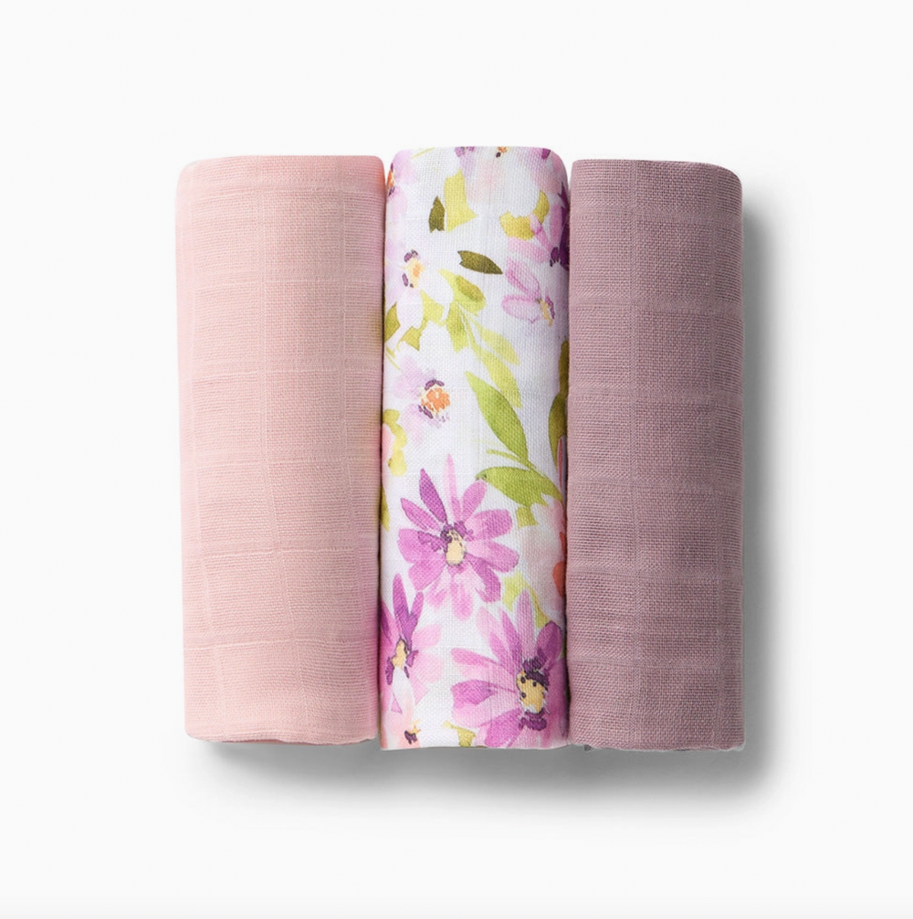 Small Organic Muslin Cloths 3 Pack - Isla/Dusk/Fairytale - Snuggle Hunny