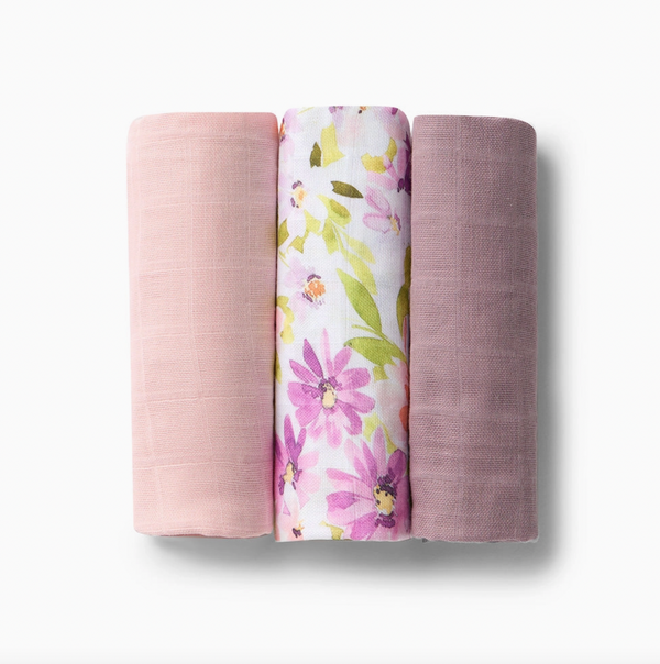 Small Organic Muslin Cloths 3 Pack - Isla/Dusk/Fairytale - Snuggle Hunny