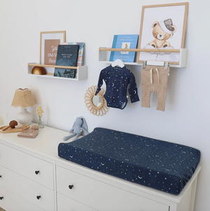 Starry Night Organic Bassinet Sheet / Change Pad Cover - Snuggle Hunny
