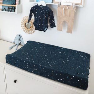 Starry Night Organic Bassinet Sheet / Change Pad Cover - Snuggle Hunny