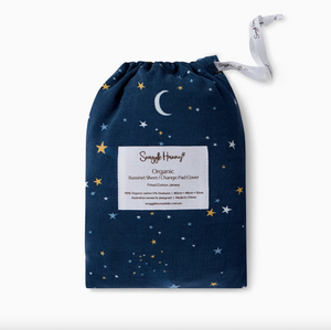 Starry Night Organic Bassinet Sheet / Change Pad Cover - Snuggle Hunny