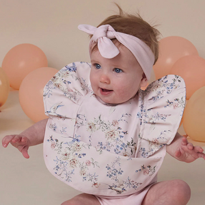 Sweet Swallows Frill Snuggle Bib - Snuggle Hunny