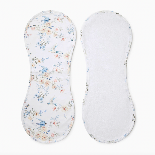 Sweet Swallows Organic Cotton Burp Cloth - Snuggle Hunny