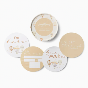 Up & Away & Pebble Reversible Milestone Cards - Snuggle Hunny