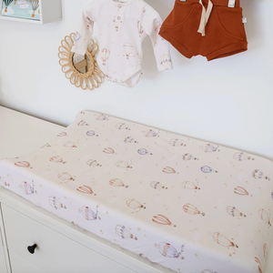 Up & Away Organic Bassinet Sheet / Change Pad Cover - Snuggle Hunny