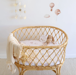 Up & Away Organic Bassinet Sheet / Change Pad Cover - Snuggle Hunny