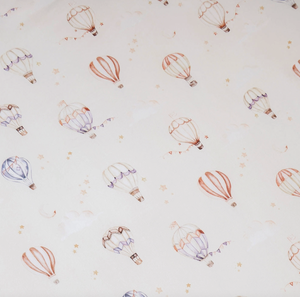 Up & Away Organic Fitted Cot Sheet - Snuggle Hunny
