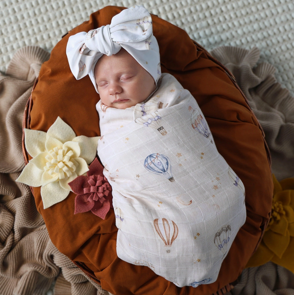 Up & Away Organic Muslin Wrap - Snuggle Hunny