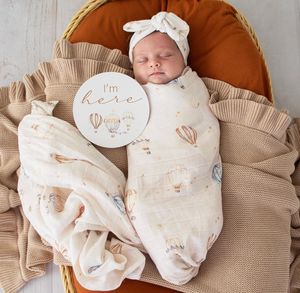 Up & Away Organic Muslin Wrap - Snuggle Hunny