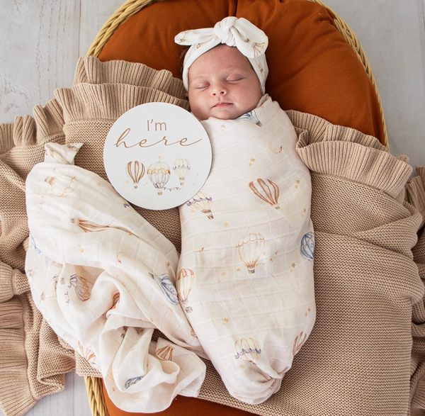 Up & Away Organic Muslin Wrap - Snuggle Hunny