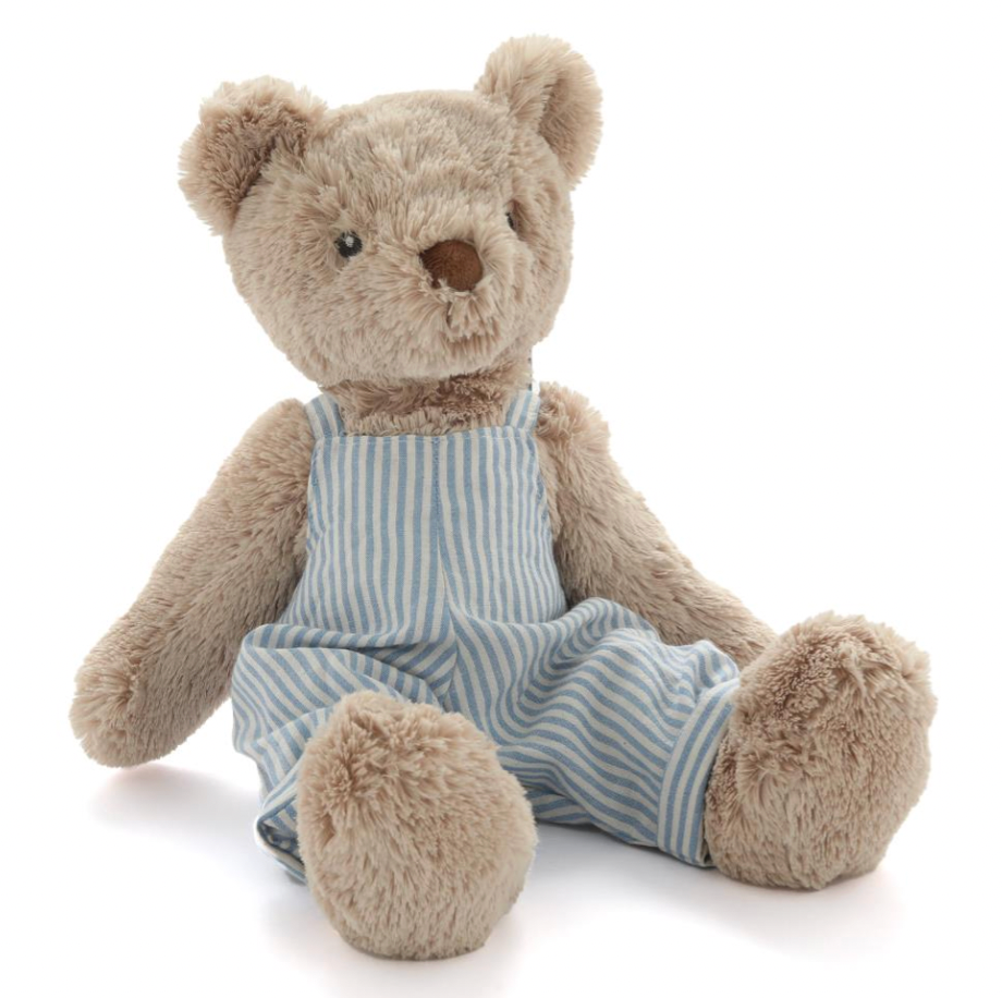 Honey Bear Overalls - Blue Stripe - Nana Huchy