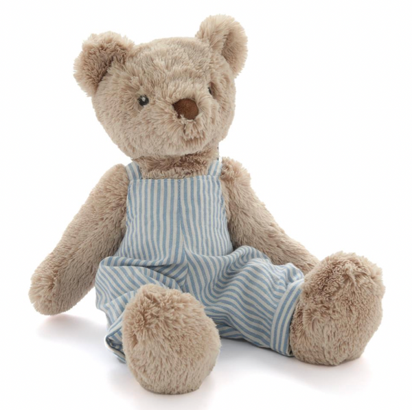 Honey Bear Overalls - Blue Stripe - Nana Huchy