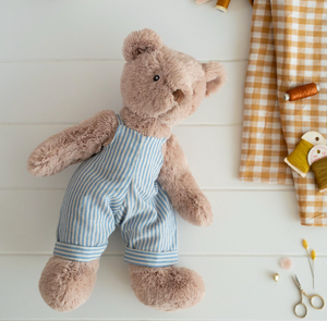 Honey Bear Overalls - Blue Stripe - Nana Huchy