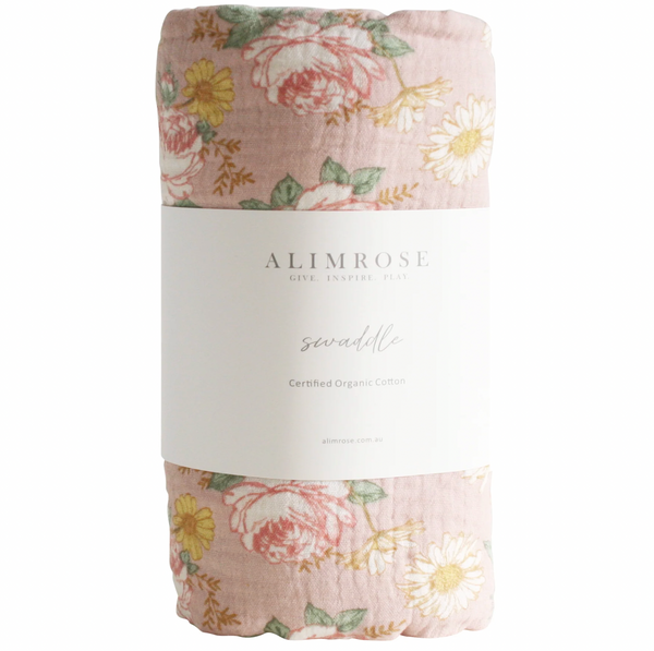 Muslin Swaddle English Garden - Alimrose