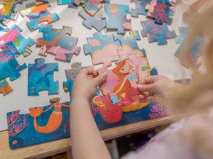 3D Puzzle and Book Set - Learn Numbers Mermaids - Sassi
