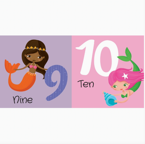 3D Puzzle and Book Set - Learn Numbers Mermaids - Sassi