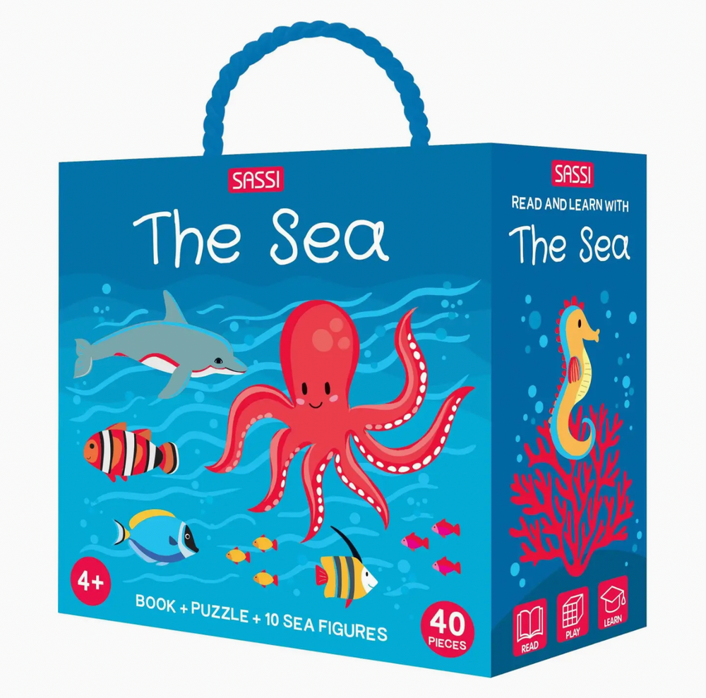 3D Puzzle and Book Set - the Sea - Sassi