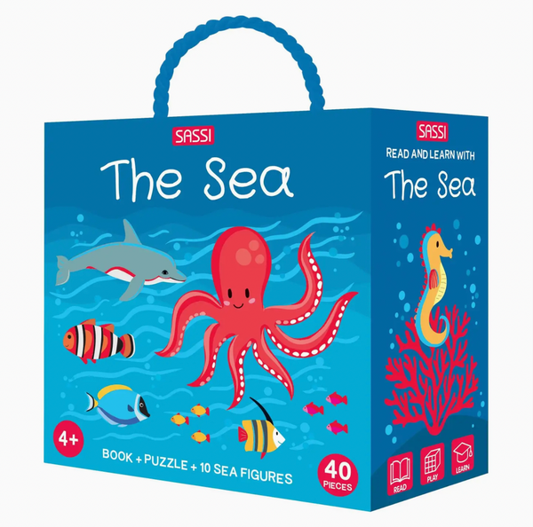 3D Puzzle and Book Set - the Sea - Sassi