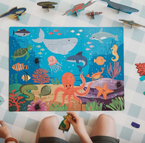 3D Puzzle and Book Set - the Sea - Sassi