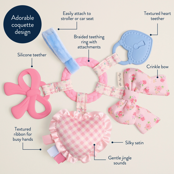 Bow Bitzy Busy Ring Teething Activity Toy - Itzy Ritzy