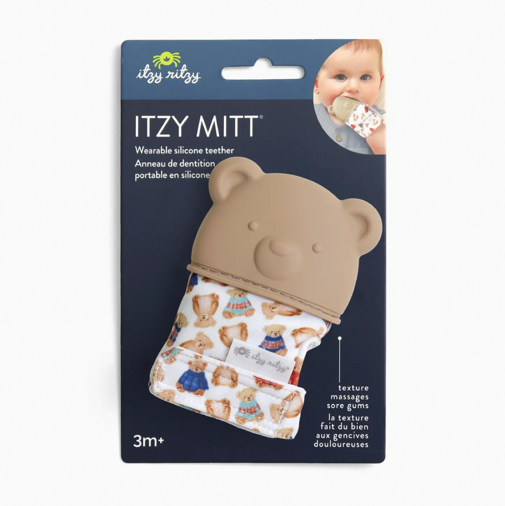Vintage Bear Itzy Mitt Silicone Teether - Itzy Ritzy