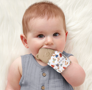 Vintage Bear Itzy Mitt Silicone Teether - Itzy Ritzy