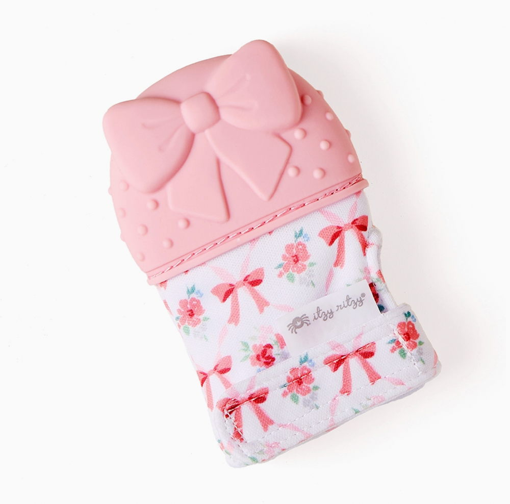 Silicone Teething Mitt - Bow - Itzy Ritzy