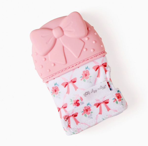 Silicone Teething Mitt - Bow - Itzy Ritzy