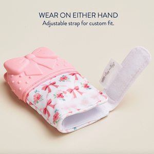 Silicone Teething Mitt - Bow - Itzy Ritzy