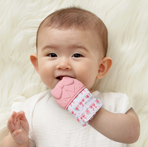 Silicone Teething Mitt - Bow - Itzy Ritzy