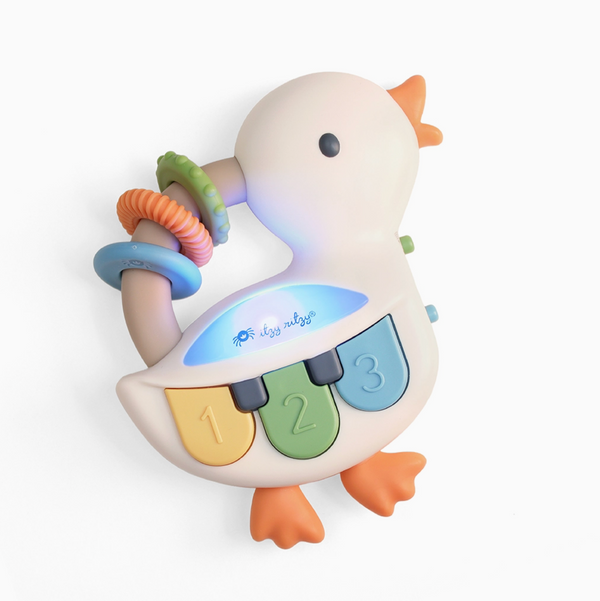 Bitzy Tunes Goose - Light-Up Interactive Piano Toy - Itzy Ritzy