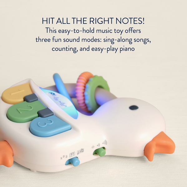 Bitzy Tunes Goose - Light-Up Interactive Piano Toy - Itzy Ritzy