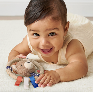 Itzy Ring Pal Silicone Teething Ring - Taupe Bear - Itzy Ritzy