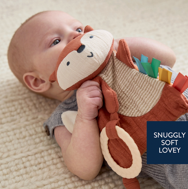 Fox Bitzy Crinkle Sensory Toy with Teether - Itzy Ritzy