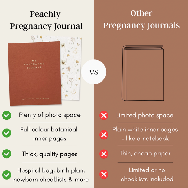 Pregnancy Journal (Terracotta) - Peachly