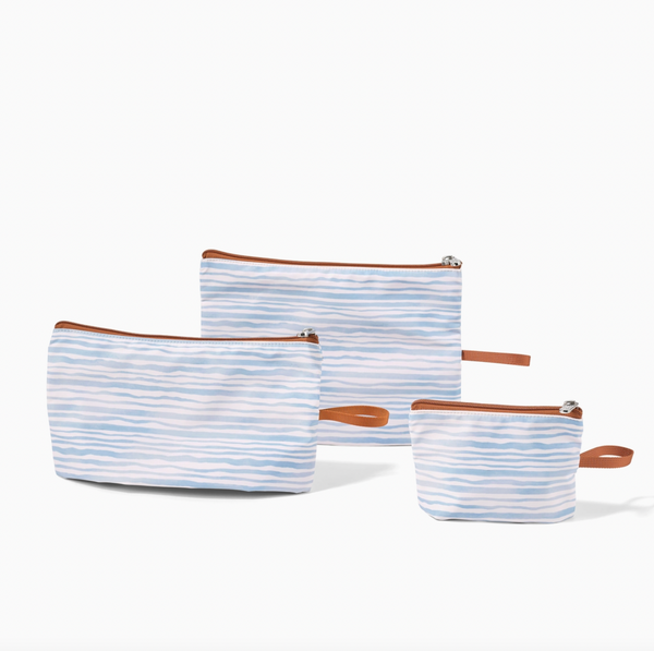 Packing Pouch Trio - Blue Stripe - OIOI
