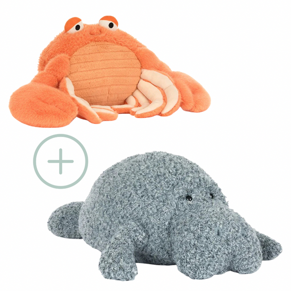 BUNDLE: Maffles Manatee + Pinchsnap Crab - Jellycat