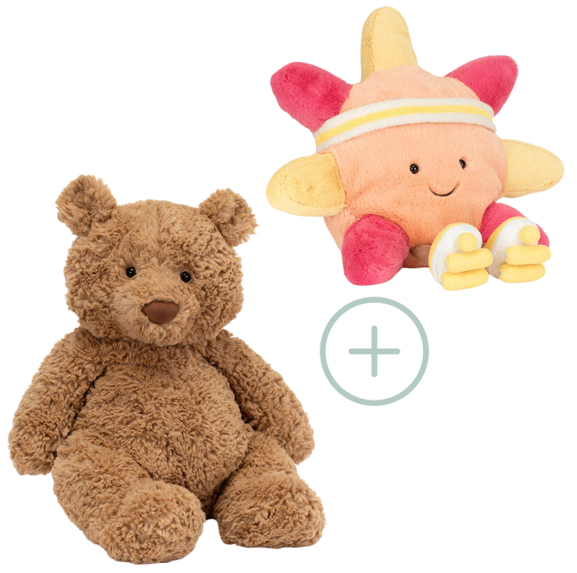 BUNDLE: Amuseables Sun 'Roller Skates + Bartholomew Bear - Large - Jellycat