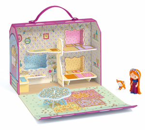 Bluchka & Indie Caravan House with Tinyly Figurine & Pet - Tinyly