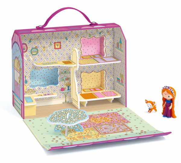 Bluchka & Indie Caravan House with Tinyly Figurine & Pet - Tinyly